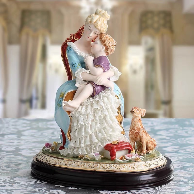 Nutcracker Figurine - European home creative ceramic character ornament