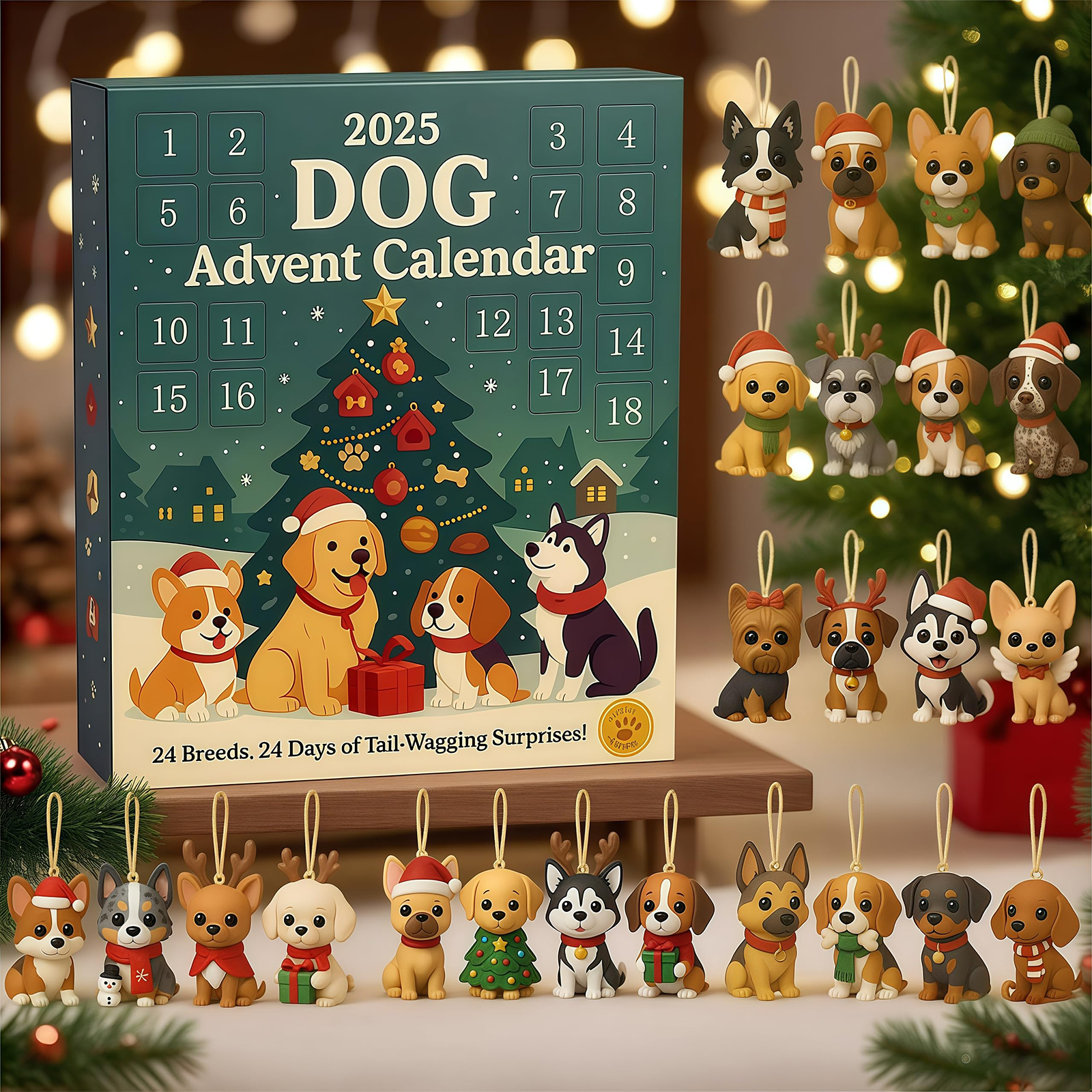 Advent Calendar Gift - Cat Lovers 24 Days Christmas Advent