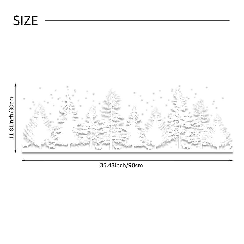 Snowflake Window Decal - Easy Application Window Cling Vintage Holiday