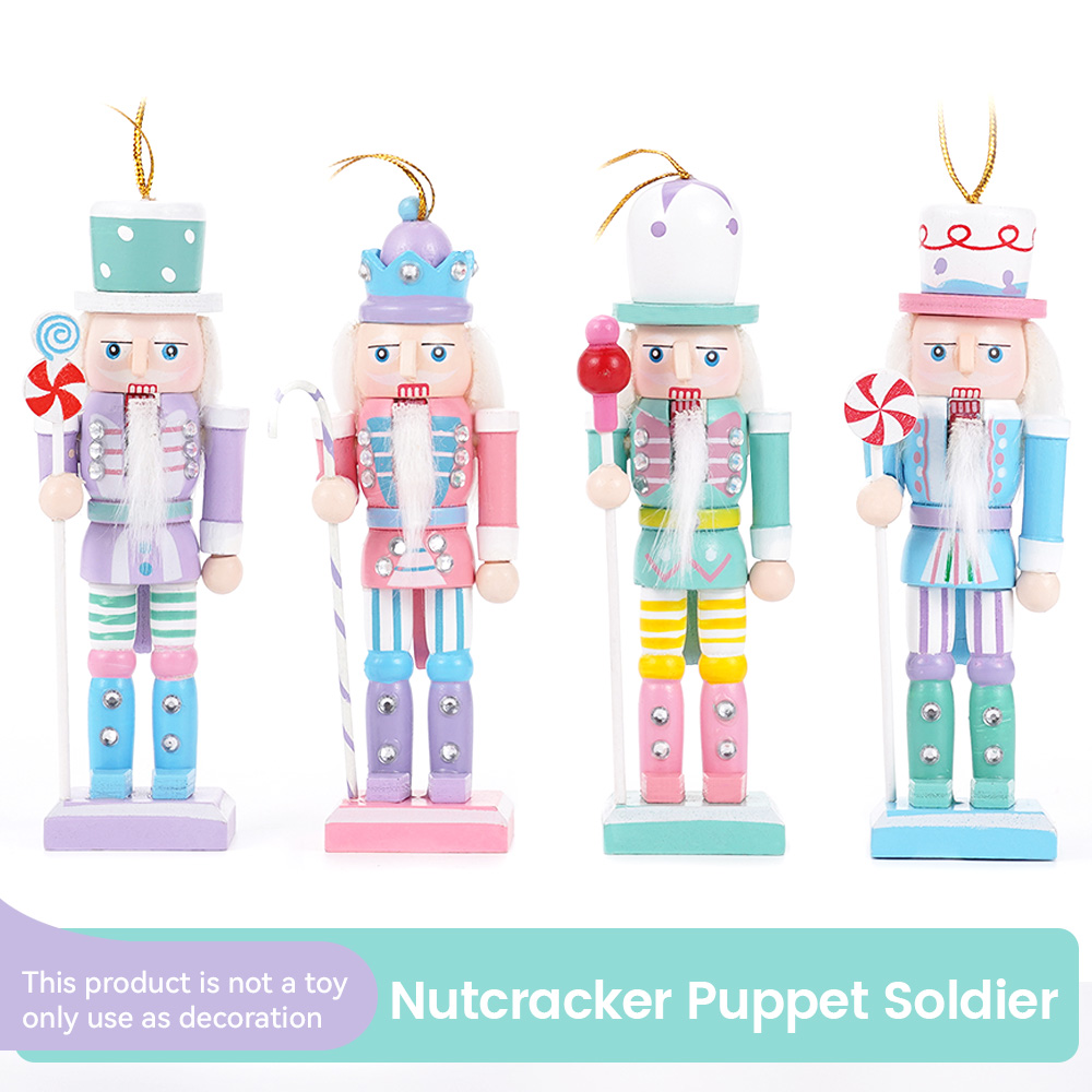 Nutcracker Figurine - 4PCS Macaron Candy Series Nutcracker Puppet