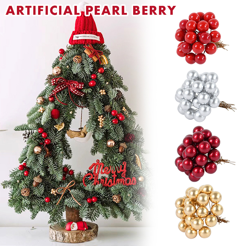 100/200pcs Pearl Stamens Mini  - Christmas Wreath Fake review and price