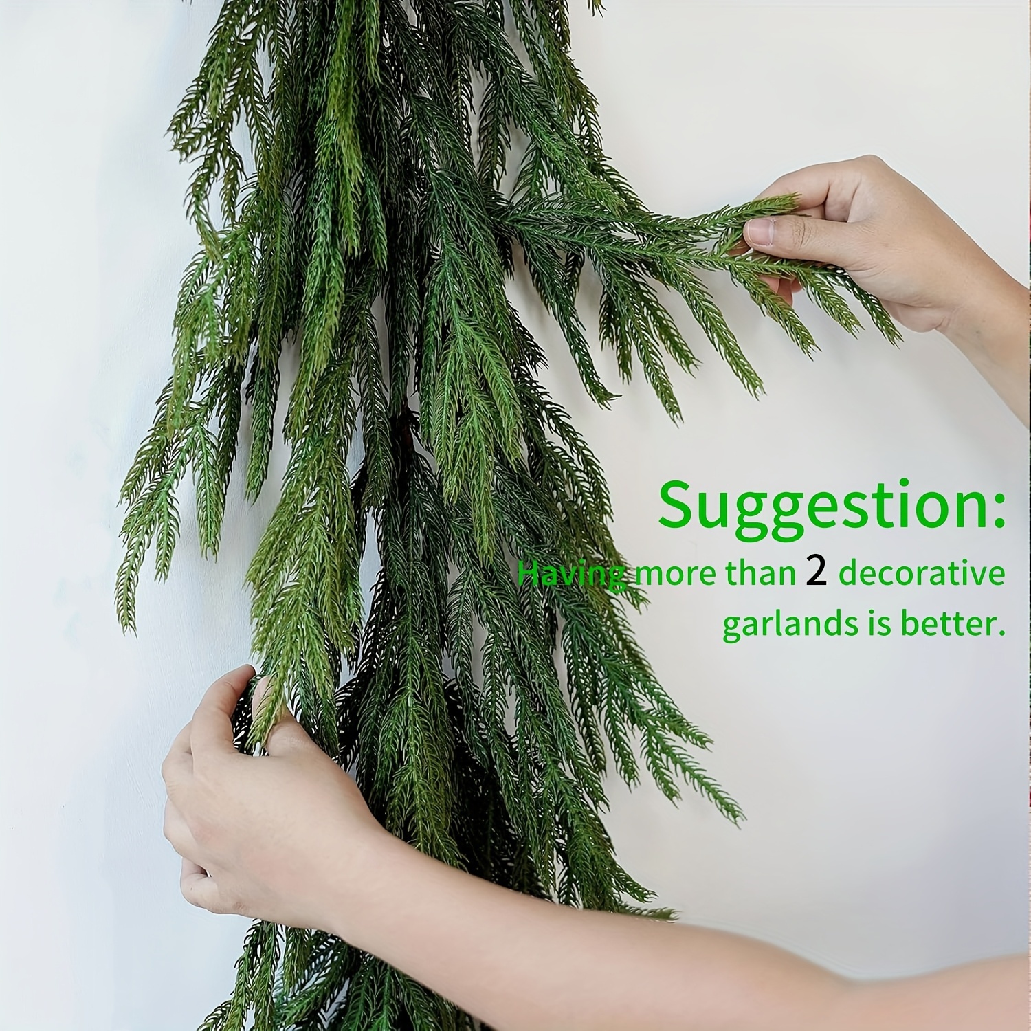 1pc Artificial Norfolk Pine Ch - Christmas Wreath Fake review and price