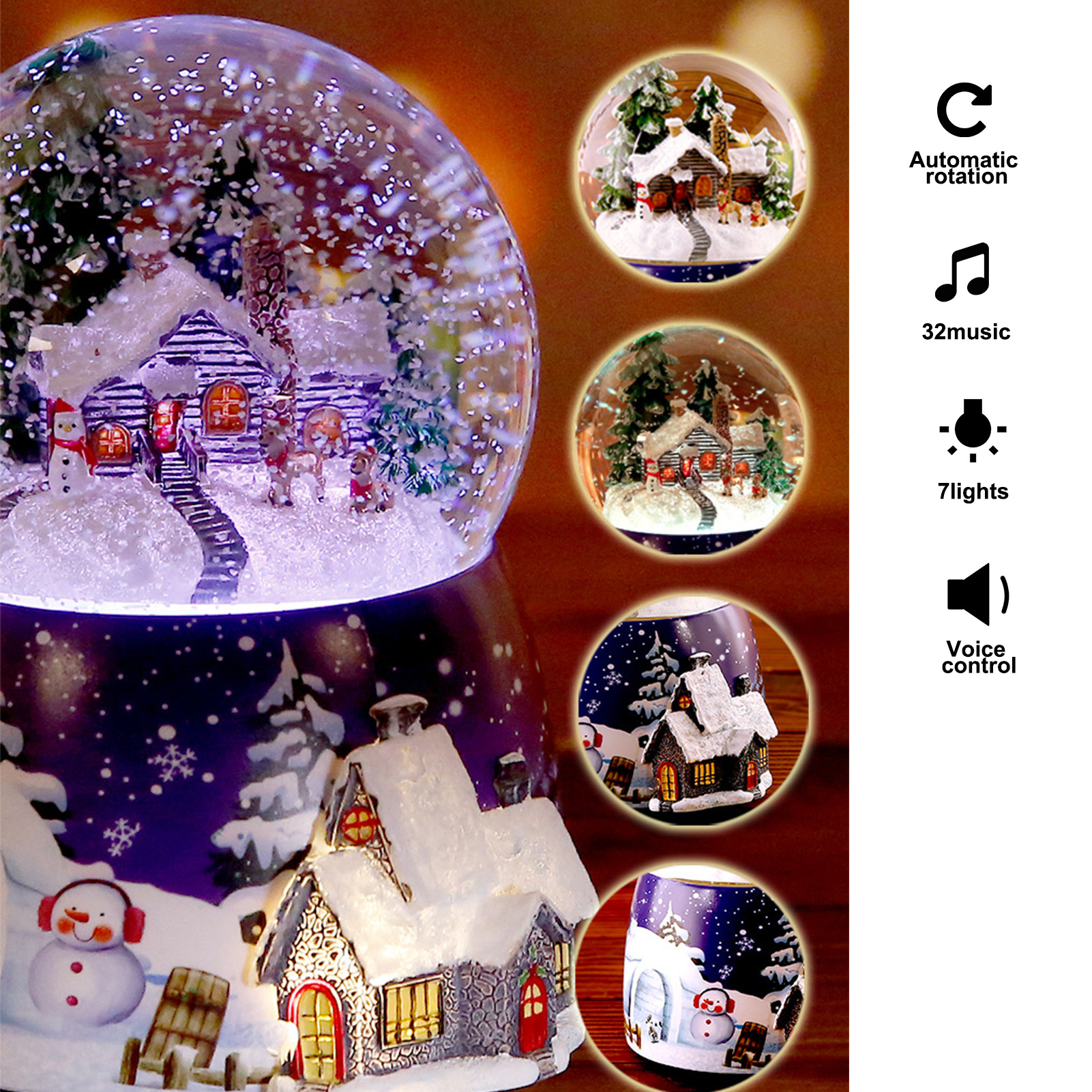 1 Pcs Resin Music Box Crystal  - Snow Globe Musical review and price