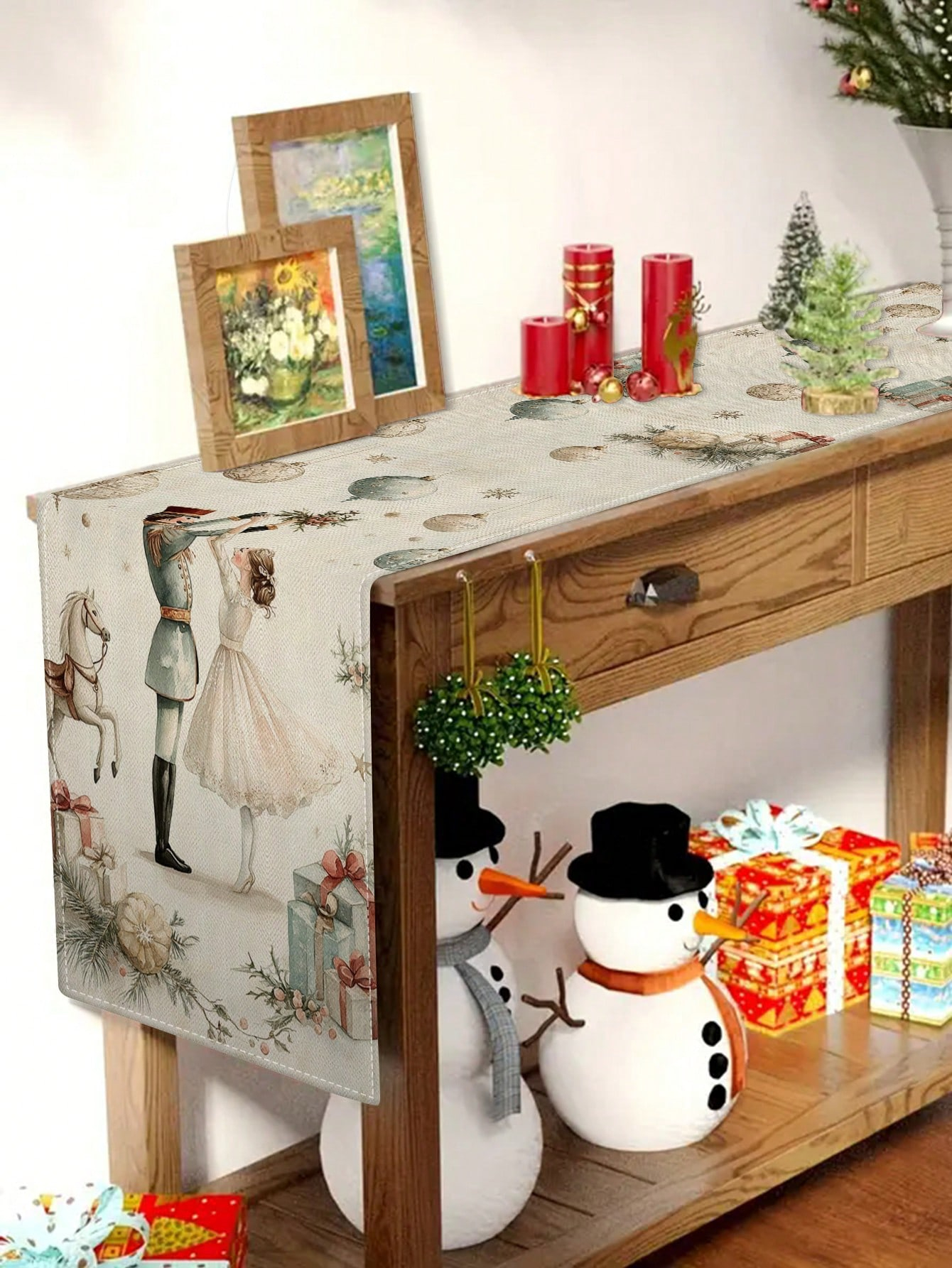 1pc Christmas Nutcracker & Bal - Christmas Table Runner review and price