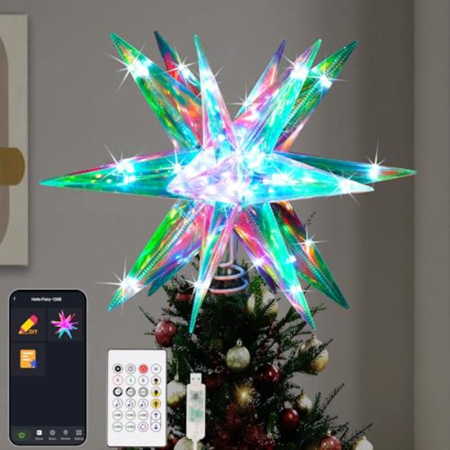 Christmas Star Tree Topper, 13 - Star Tree Topper review and price
