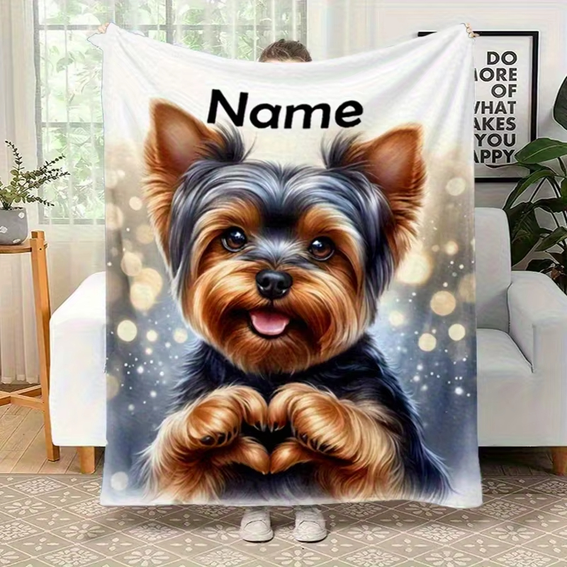 Personalized Custom Name Yorks - Christmas Throw Blanket review and price