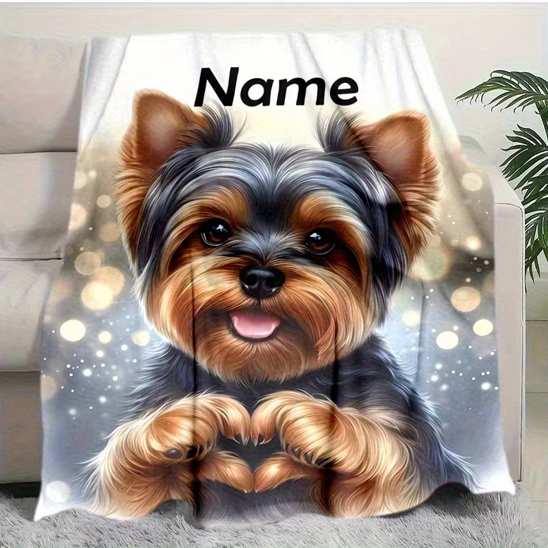 Personalized Custom Name Yorks - Christmas Throw Blanket review and price