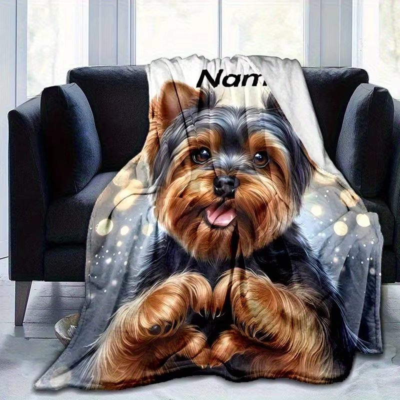 Personalized Custom Name Yorks - Christmas Throw Blanket review and price