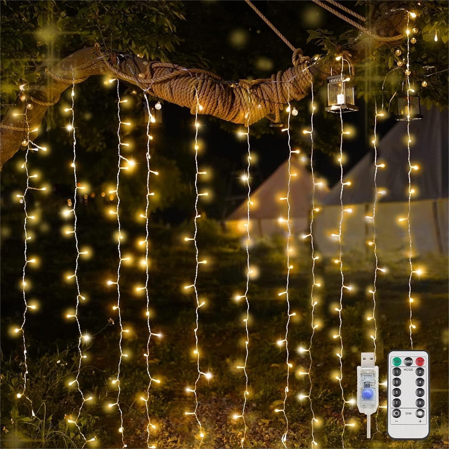 Curtain Lights For Bedroom 200 - Led Fairy String Lights review and price