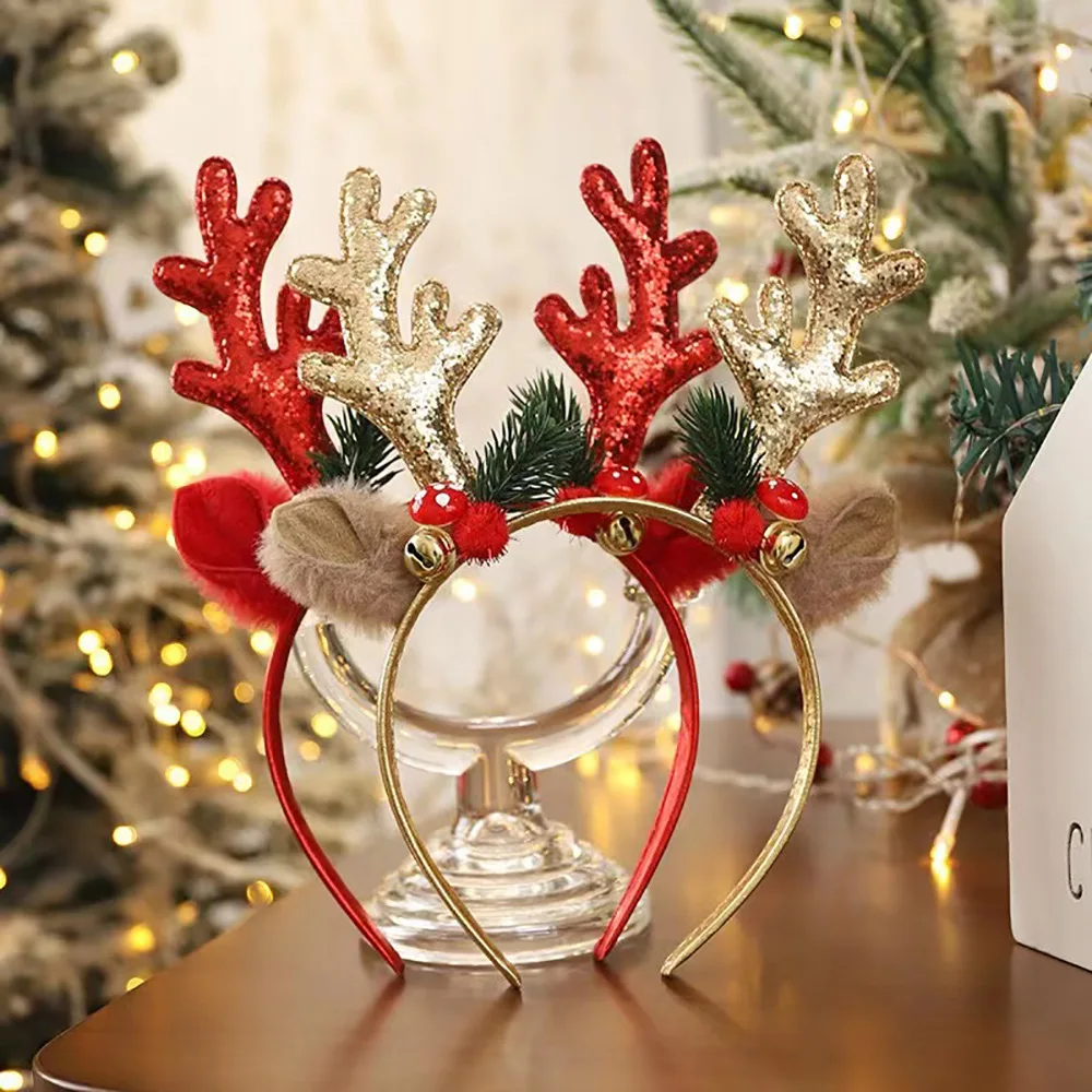！Christmas Glitter Deer Antler - Reindeer Antlers Headband review and price