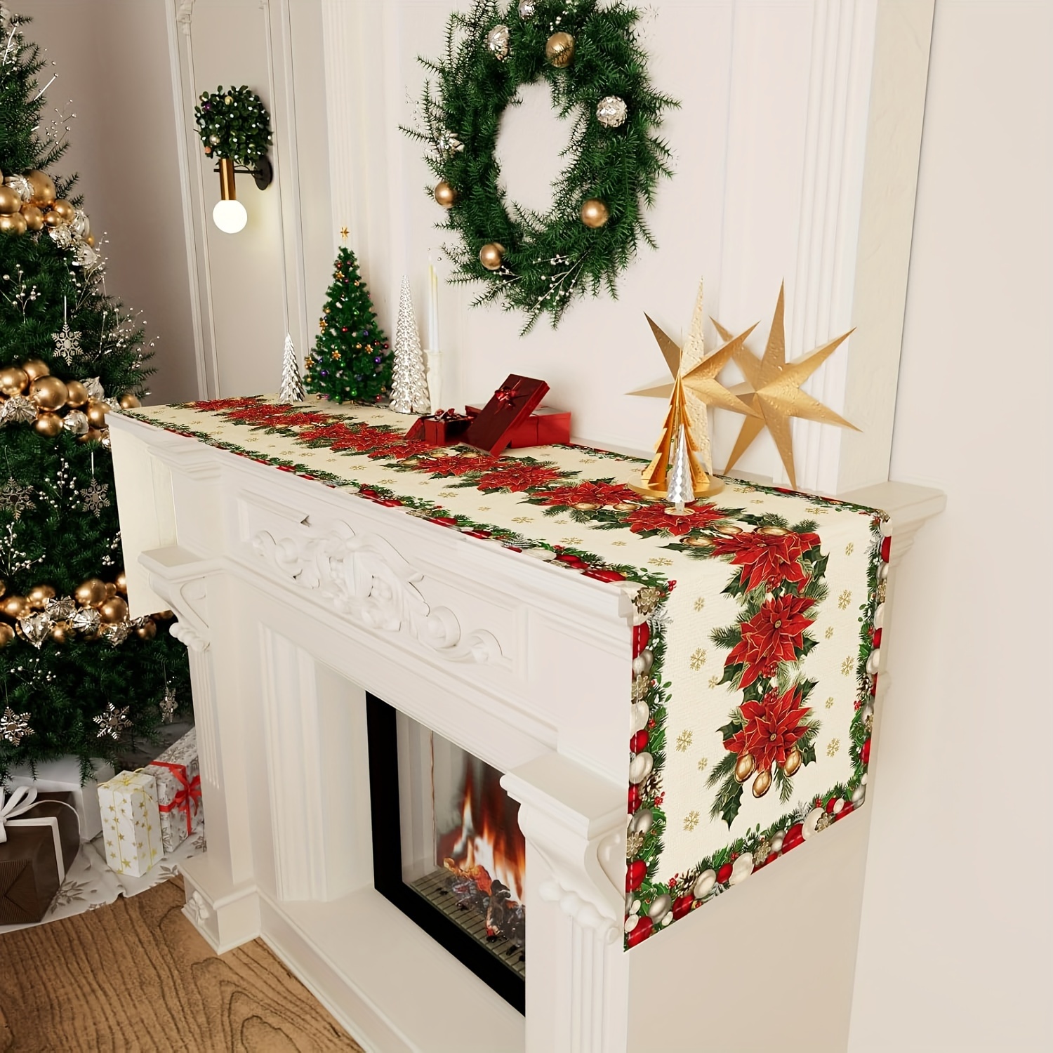 1pc Multi-Size Winter Floral T - Christmas Table Runner review and price