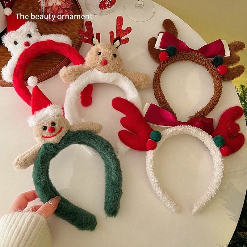 Christmas Santa Cute Bear Plus - Reindeer Antlers Headband review and price