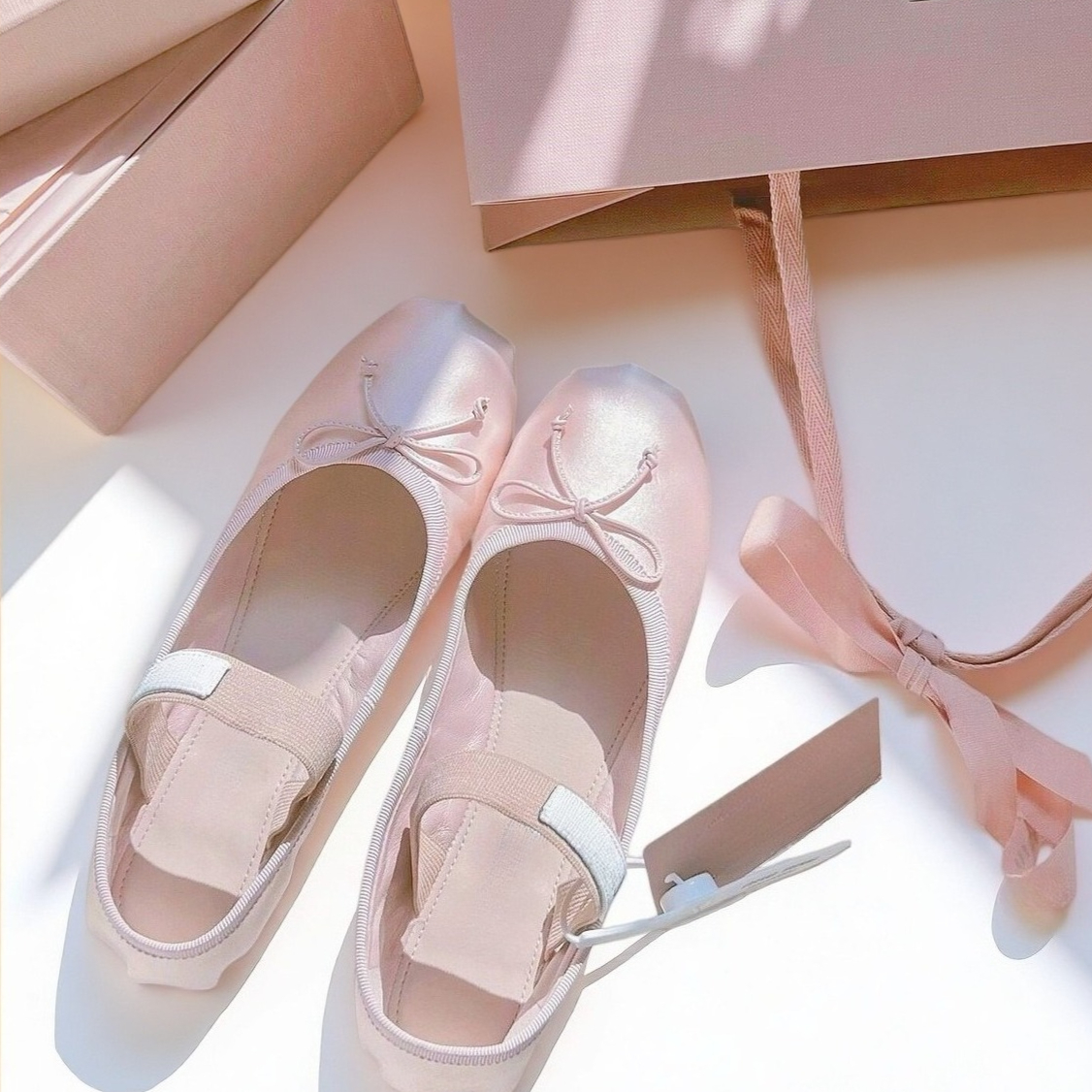 26SS Luxury Ballet Flats, Wome - Ribbon Bow Gift review and price