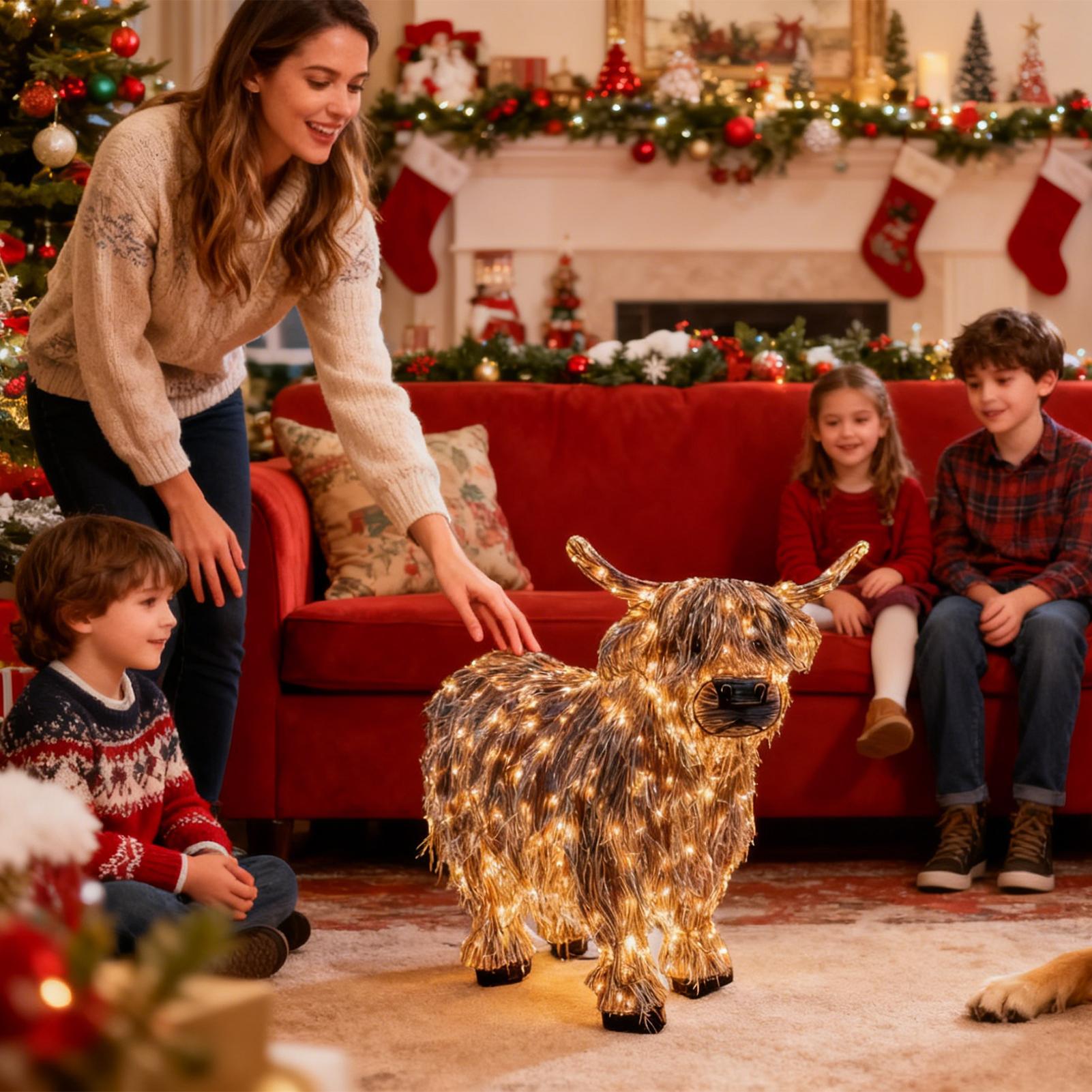Cow Figurine Light Up 11 Inch  - Christmas Lights Outdoor review and price
