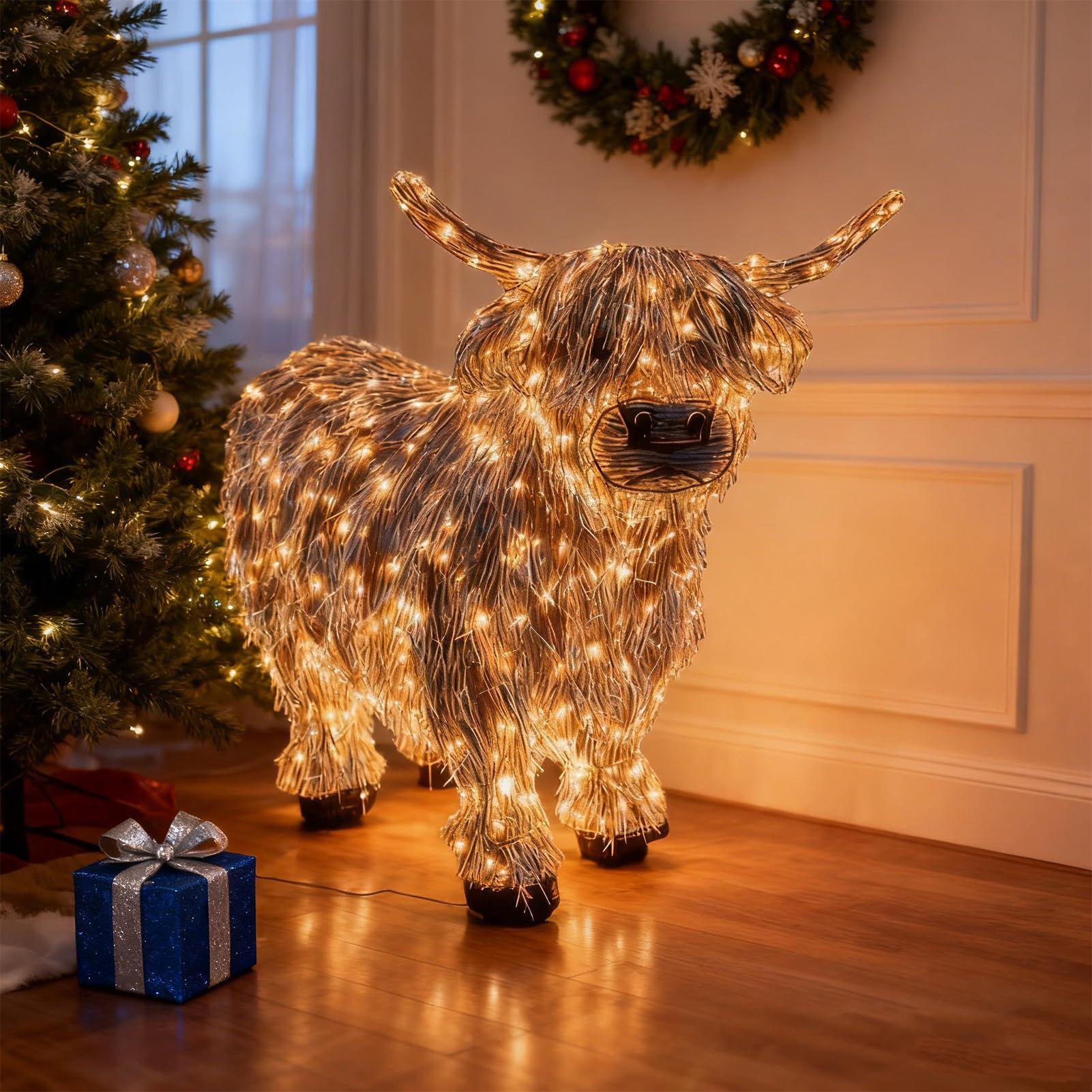 Cow Figurine Light Up 11 Inch  - Christmas Lights Outdoor review and price