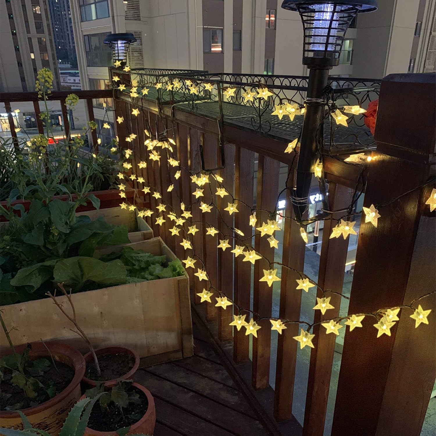 50ft 120 LED Solar Star Fairy  - Led Fairy String Lights review and price