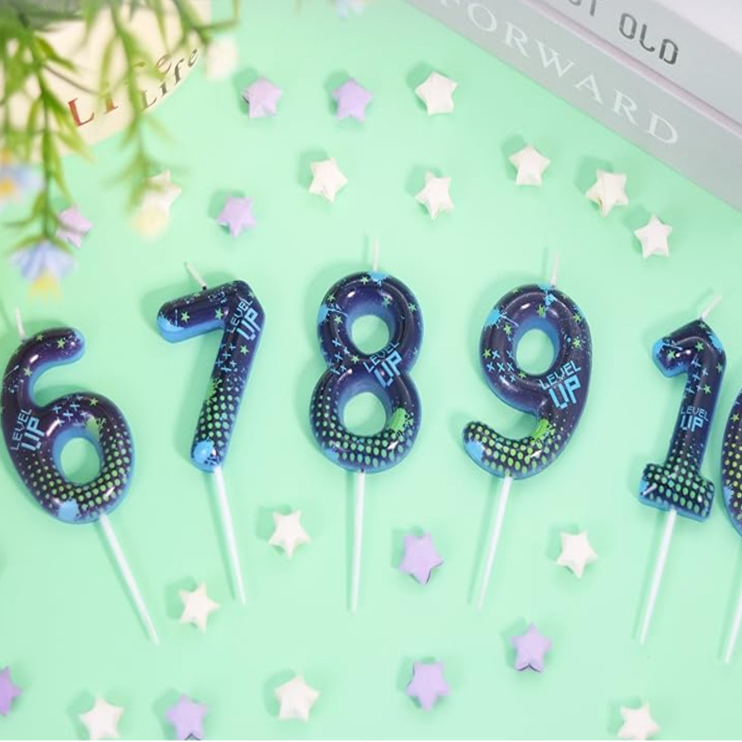 Blue Game Boy 0-9 Birthday Can - Holiday Candle Set review and price