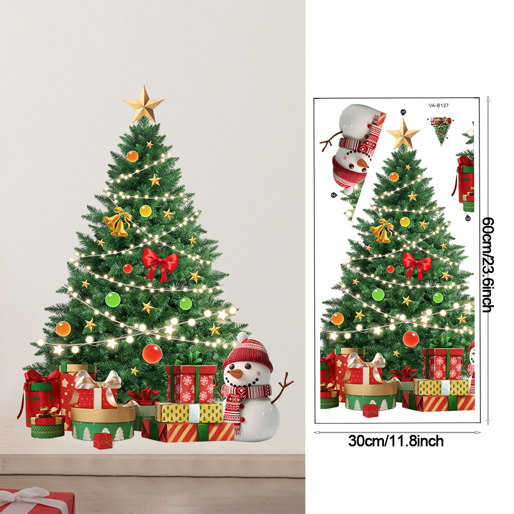 Christmas Tree Wall Stickers G - Snowflake Window Decal review and price
