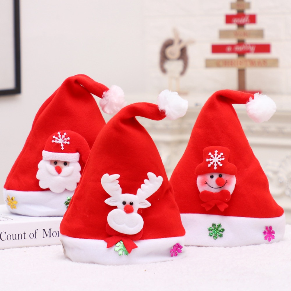 New Year Elk Santa Claus Cap N - Santa Hat Plush review and price