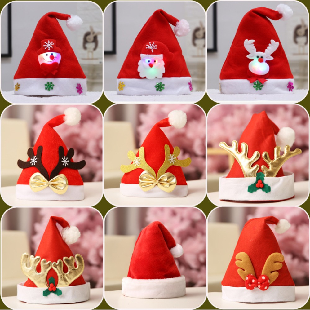 New Year Elk Santa Claus Cap N - Santa Hat Plush review and price