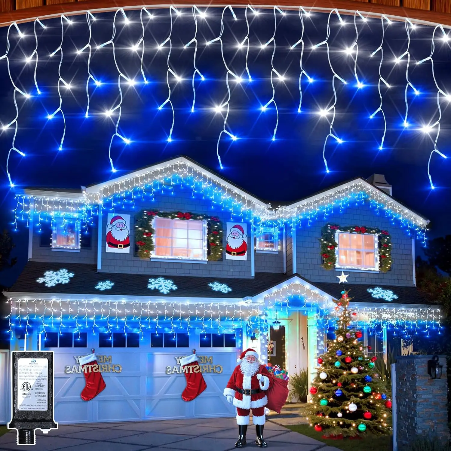 50ft 504 LED Icicle Lights, 12 - Led Fairy String Lights review and price