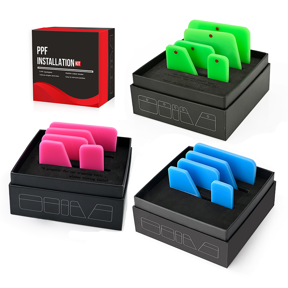 FOSHIO 5PCS Rubber Squeegee Se - Gift Box Wrap Set review and price