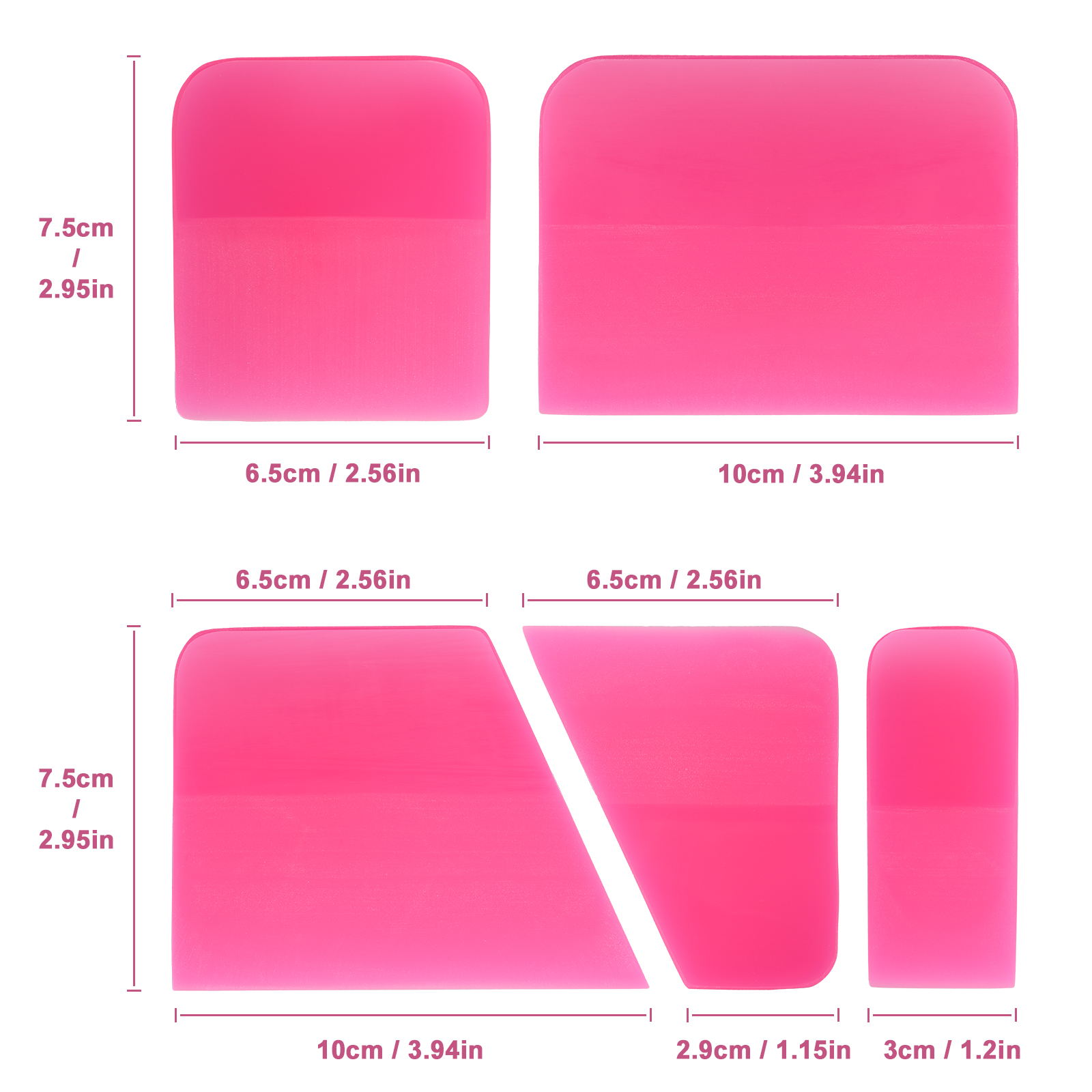 FOSHIO 5PCS Rubber Squeegee Se - Gift Box Wrap Set review and price