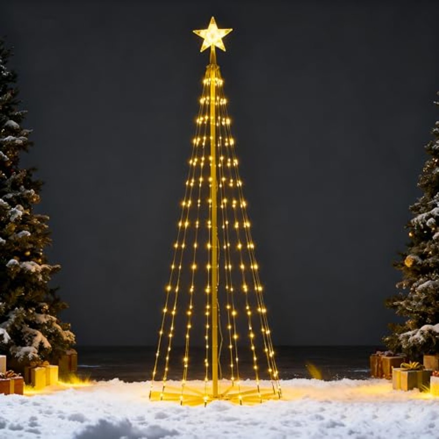 LED Christmas Cone Tree Lights - Star Tree Topper review and price
