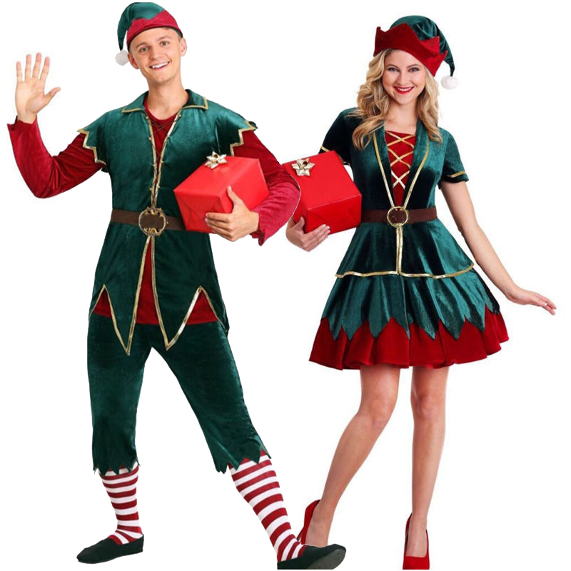Carnival Couple Xmas Mascot Co - Elf Costume Christmas review and price