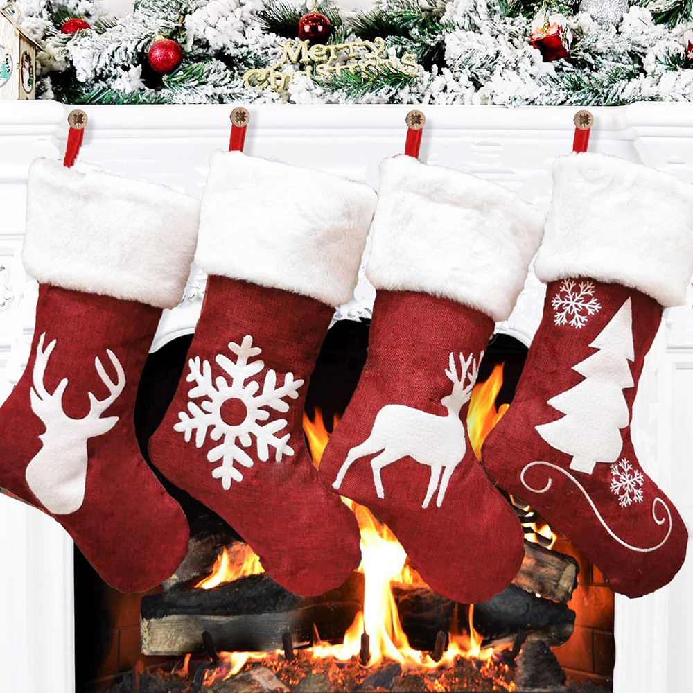 46Cm Plush Big Christmas Socks - Christmas Stocking Hanging review and price