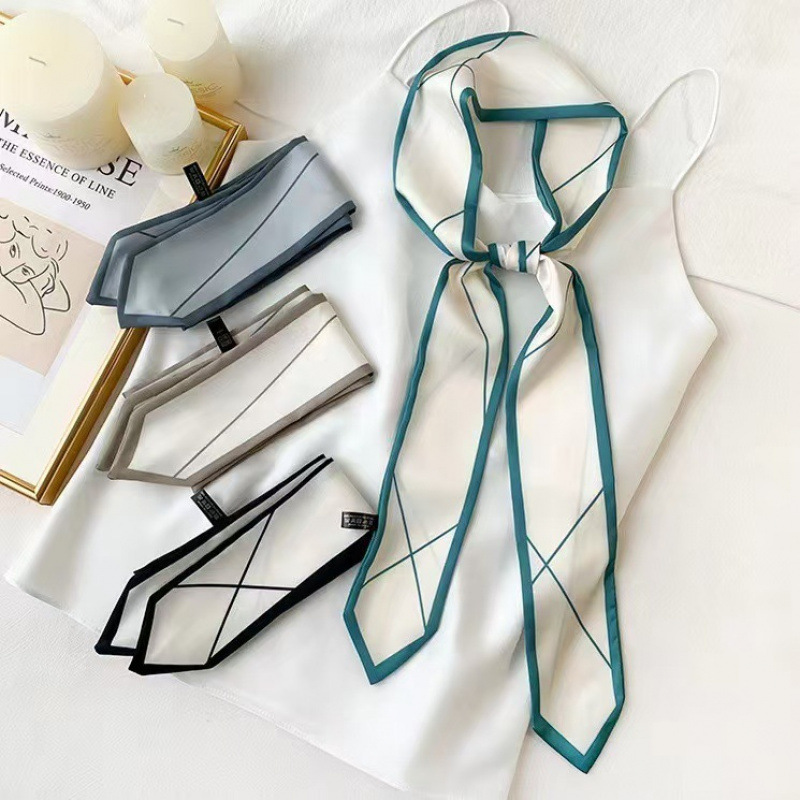 Versatile silk scarf, thin, lo - Ribbon Bow Gift review and price