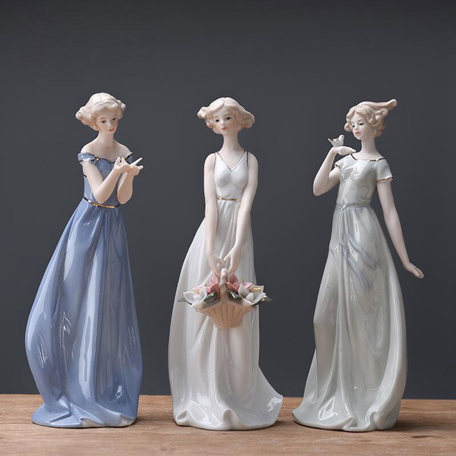 Porcelain Lady Statue Centerpi - Nutcracker Figurine review and price