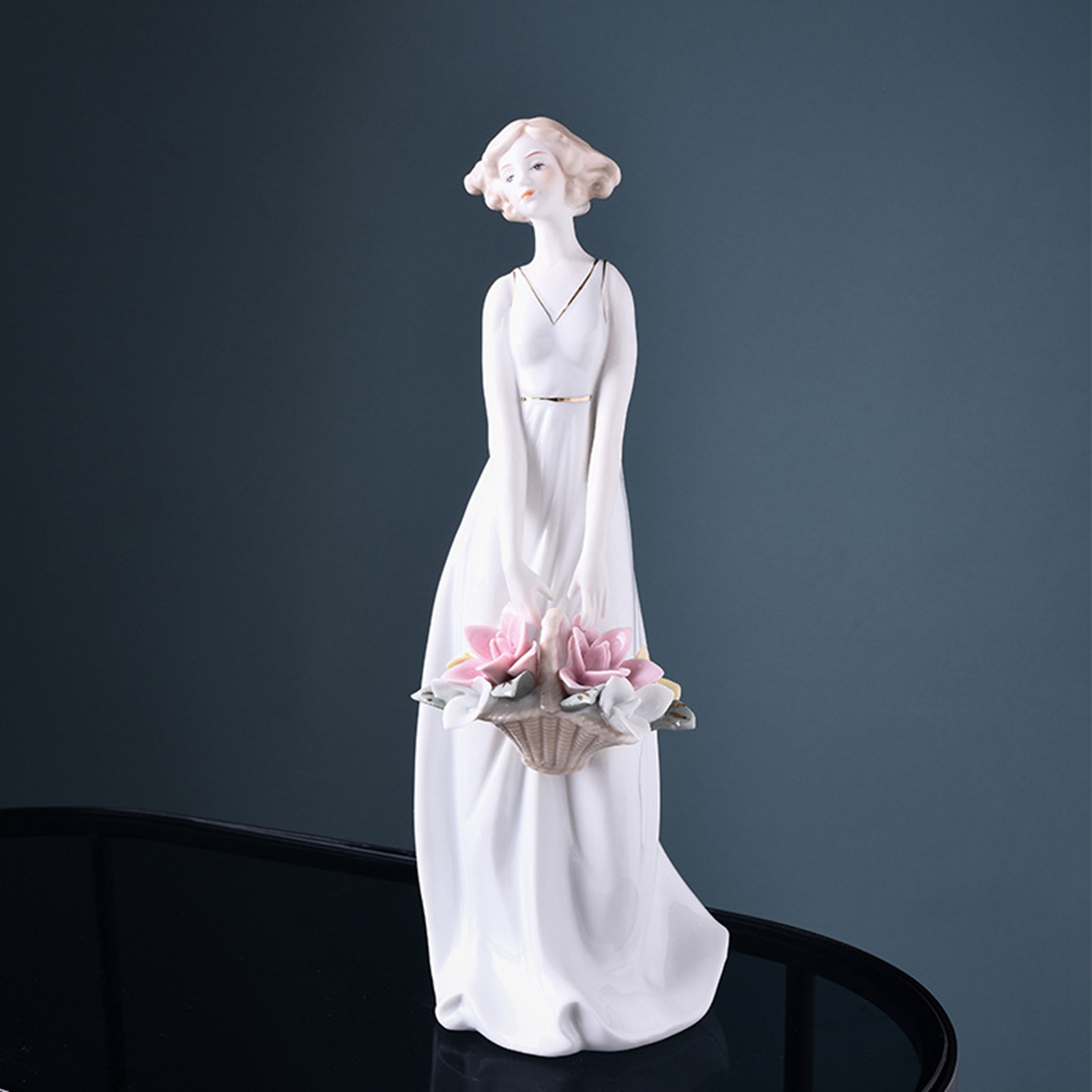 Porcelain Lady Statue Centerpi - Nutcracker Figurine review and price