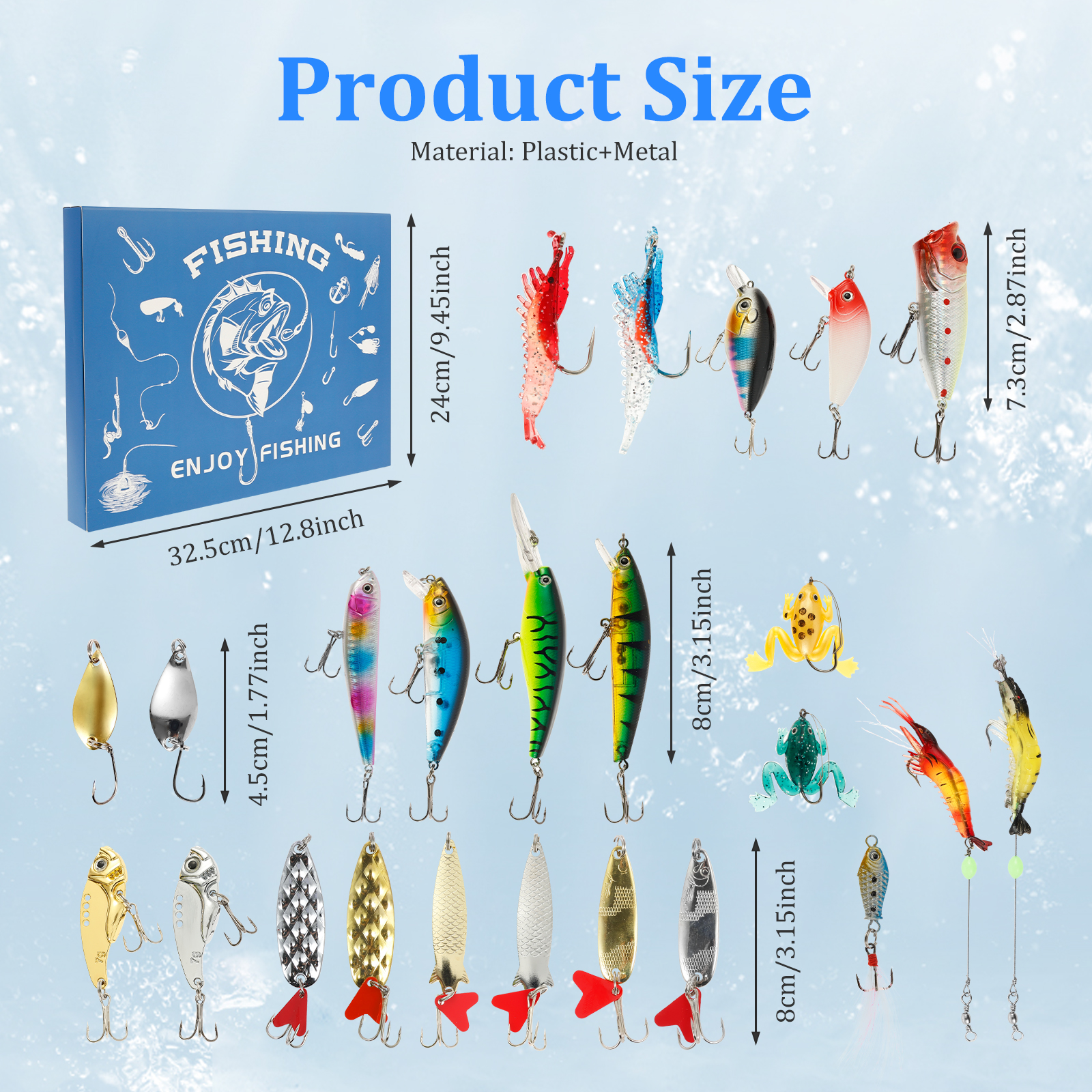 Advent Calendar Fishing Lure C - Advent Calendar Gift review and price