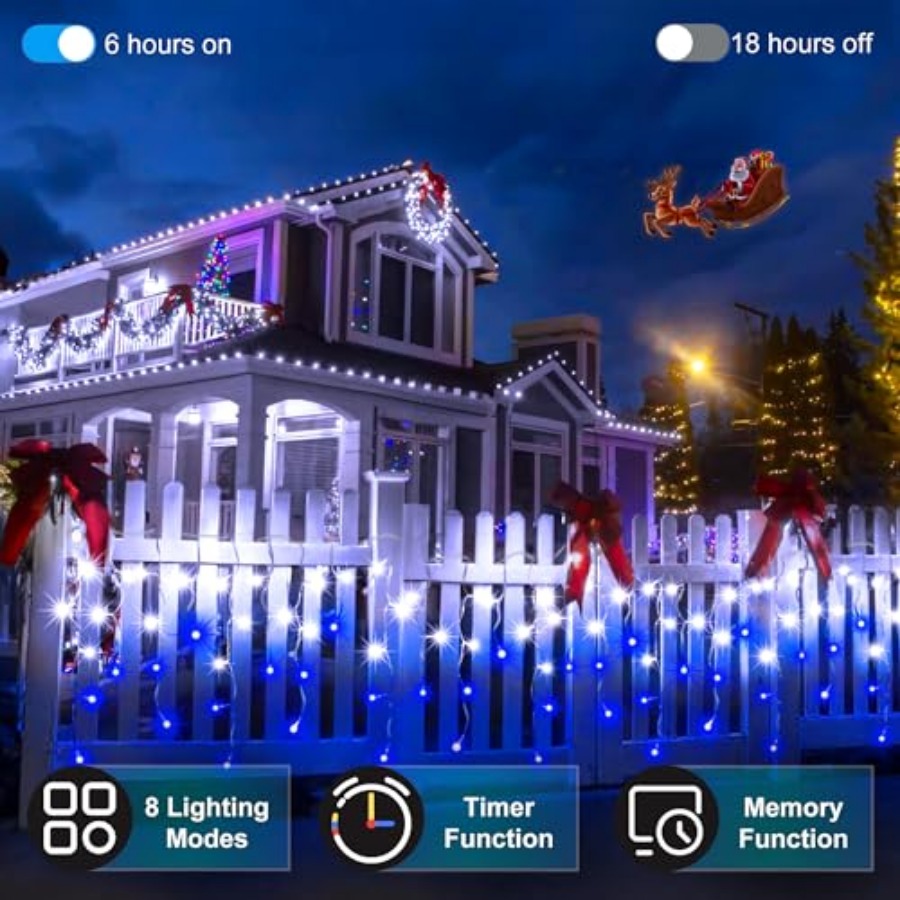 612 LED 60Feet Christmas Light - Christmas Lights Outdoor review and price