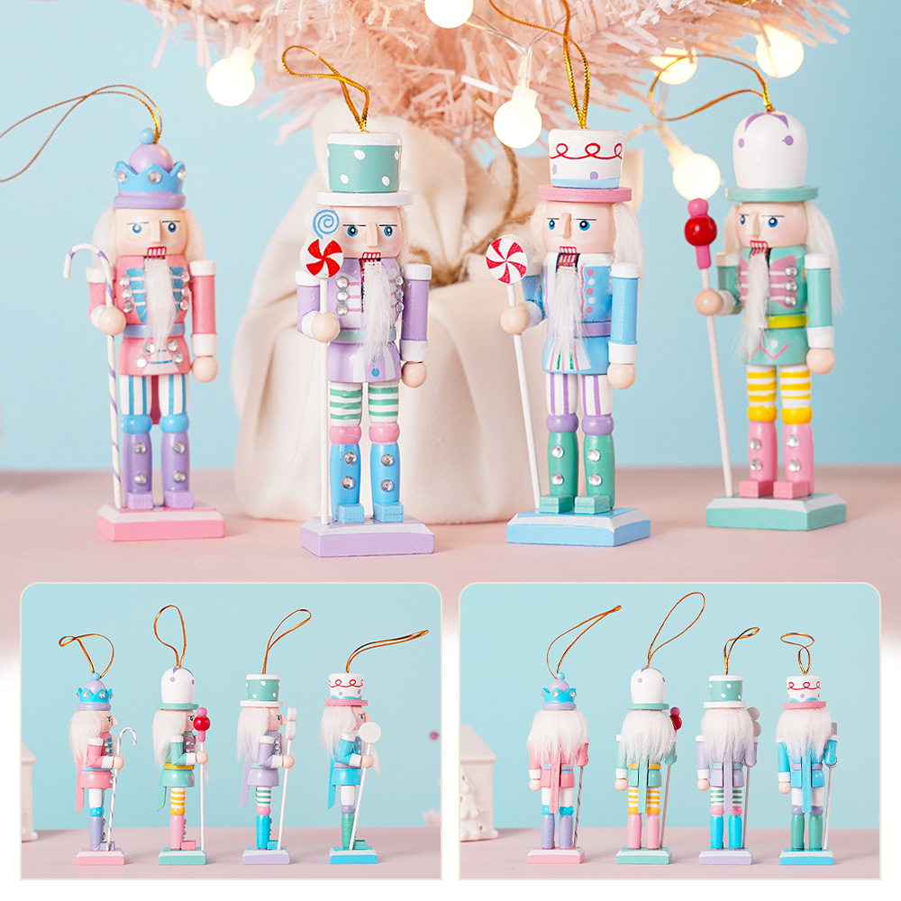 4PCS Macaron Candy Series Nutc - Nutcracker Figurine review and price