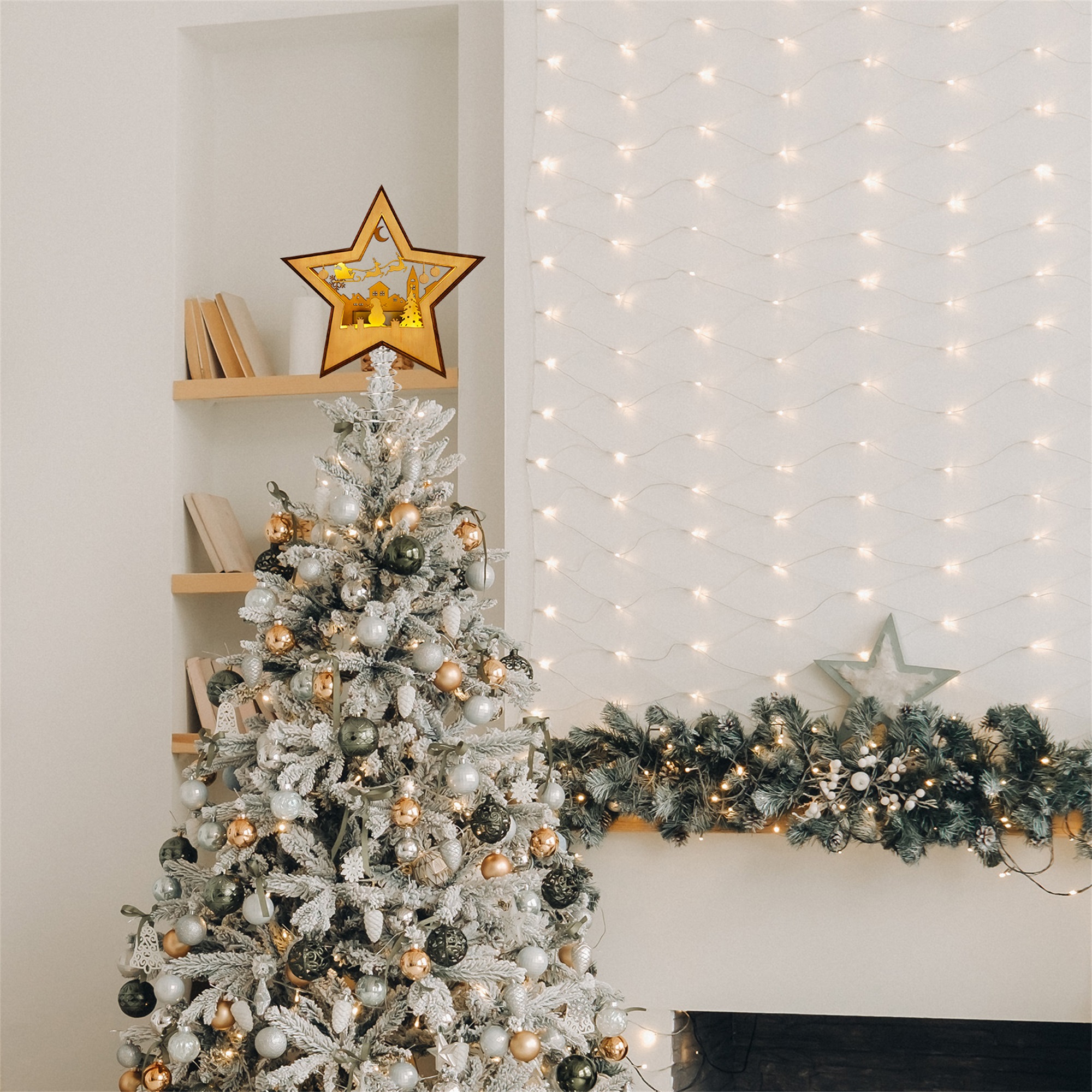 LED Lighted Star Christmas Tre - Star Tree Topper review and price