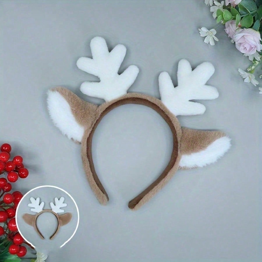 Christmas Cute Deer Antler Hea - Reindeer Antlers Headband review and price