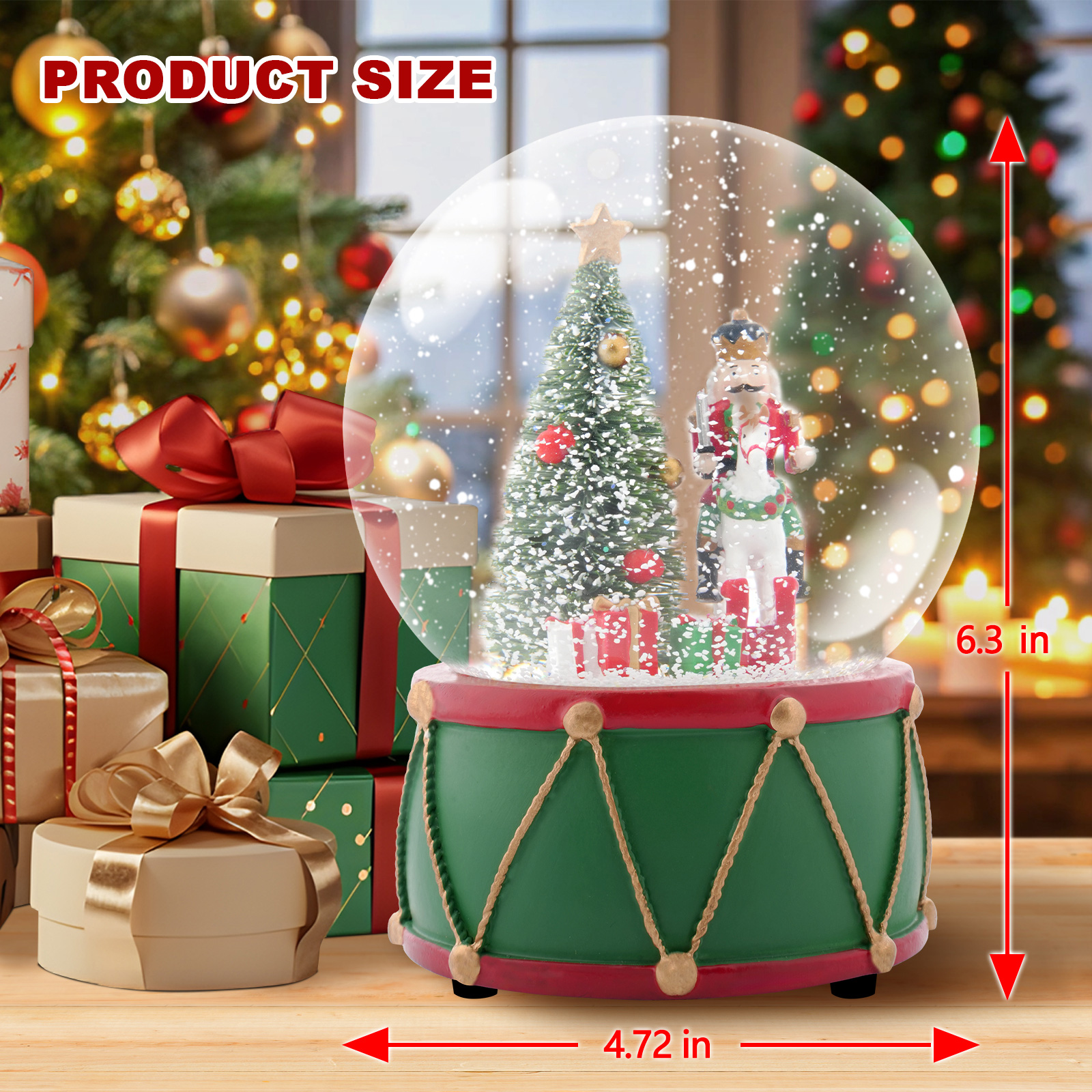 Christmas Music Snow Globe wit - Snow Globe Musical review and price