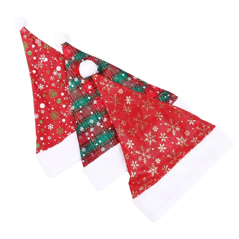 Thick Christmas Hat Red Checke - Santa Hat Plush review and price
