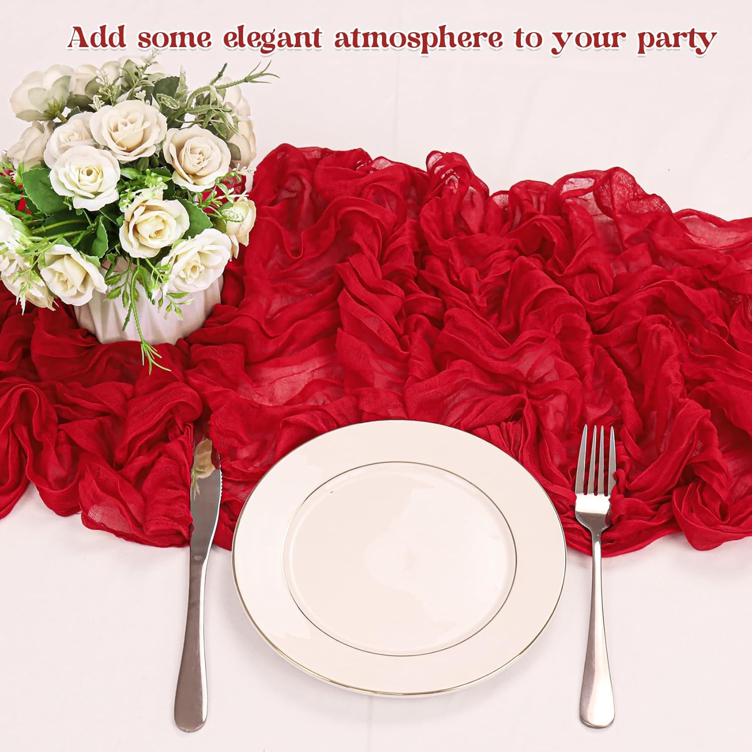1.8/3/4M Long Red Table Runner - Christmas Table Runner review and price