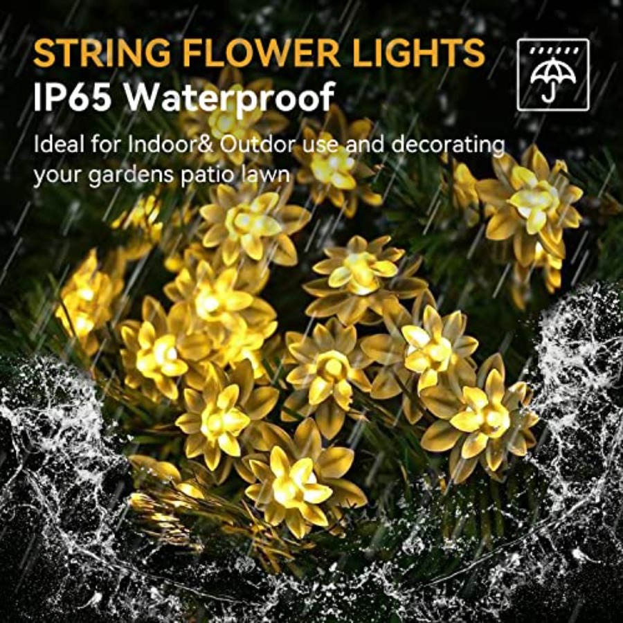 Solar Flower String Lights Out - Led Fairy String Lights review and price