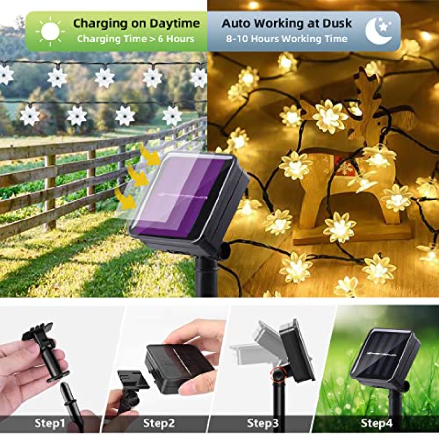 Solar Flower String Lights Out - Led Fairy String Lights review and price