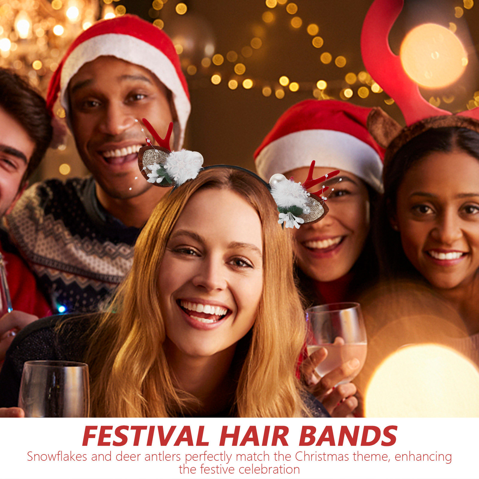 4Pcs Christmas Reindeer Antler - Reindeer Antlers Headband review and price