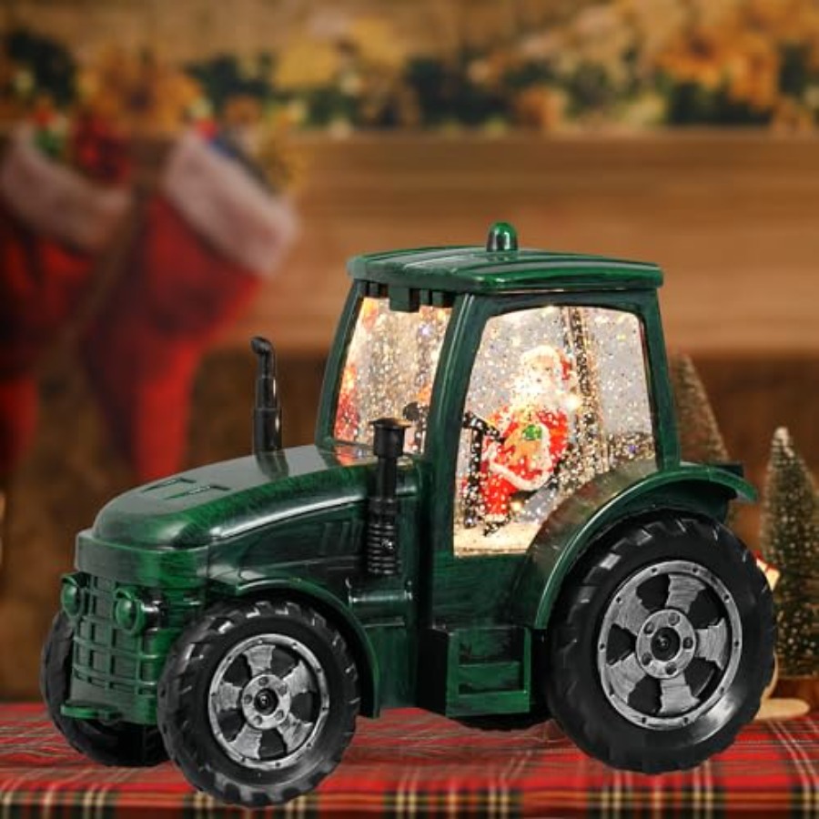 Christmas Snow Globe Tractor S - Snow Globe Musical review and price
