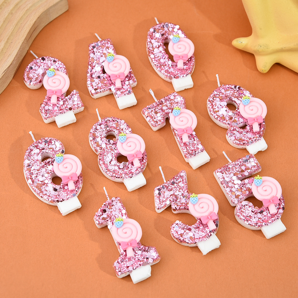 1pc Large 0-9 Numbers Pink Lol - Holiday Candle Set review and price