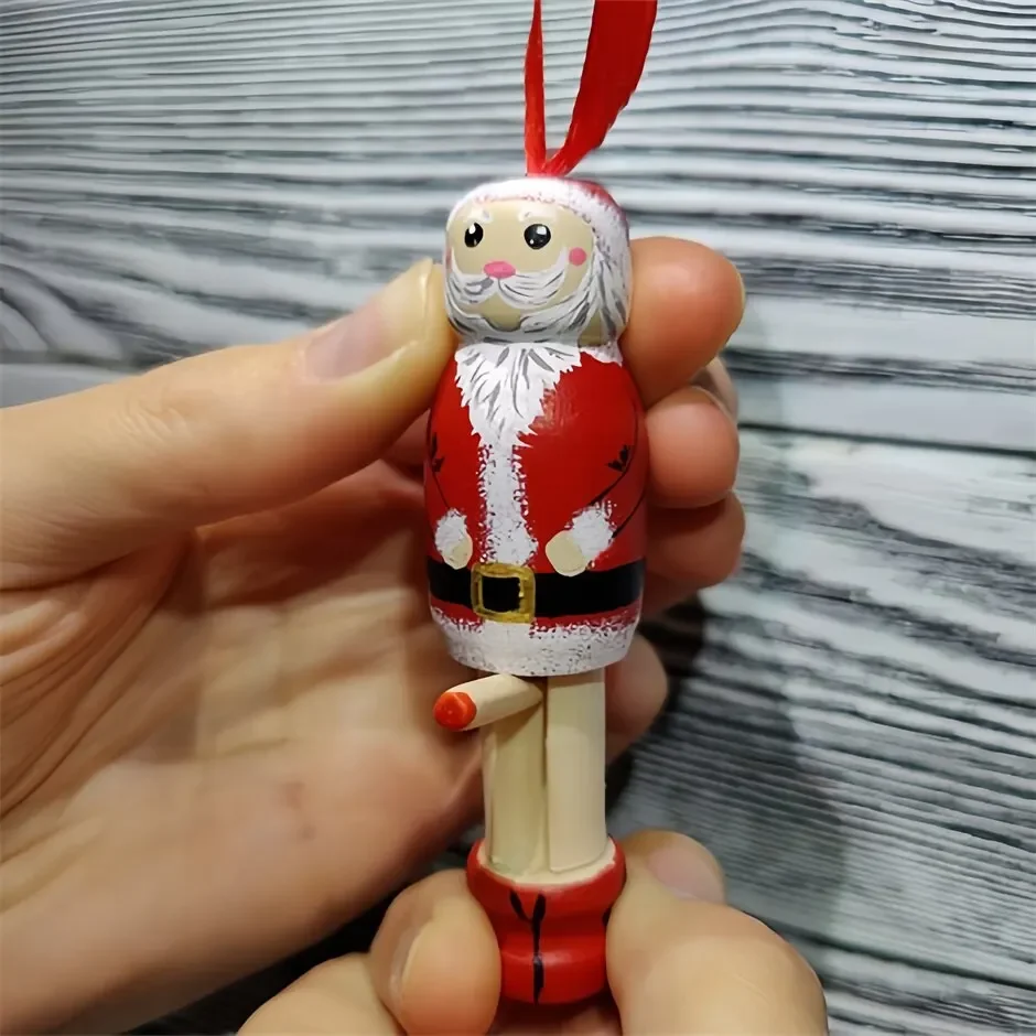 Funny Wooden Santa Stocking Fi - Christmas Stocking Hanging review and price