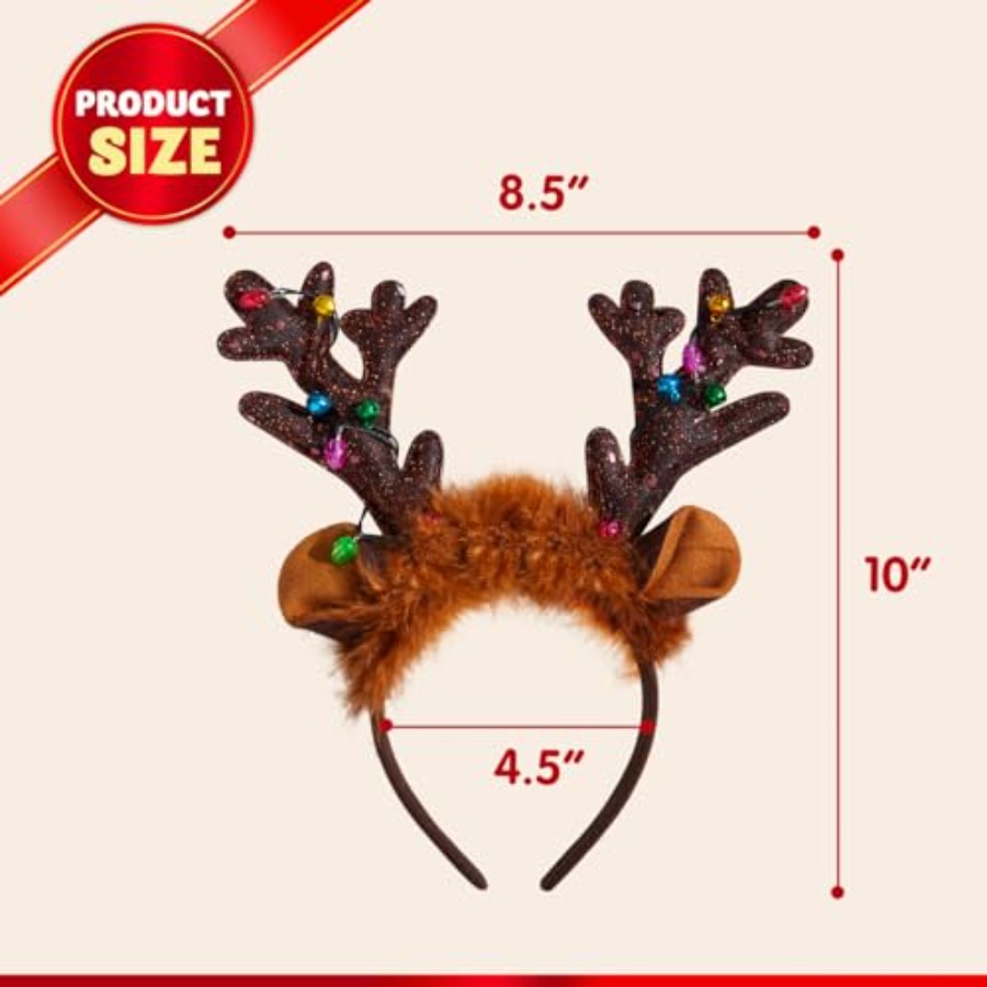JOYIN Christmas 4PCS Reindeer  - Reindeer Antlers Headband review and price