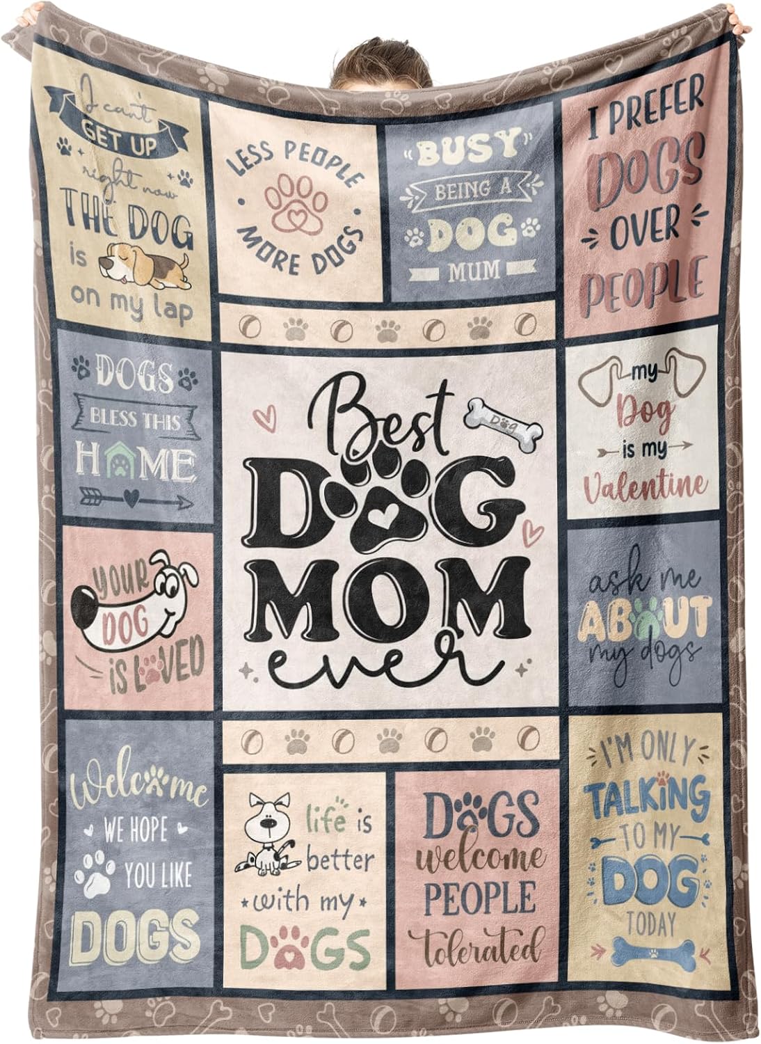 Best Dog Mom Blanket – Cozy Th - Christmas Throw Blanket review and price