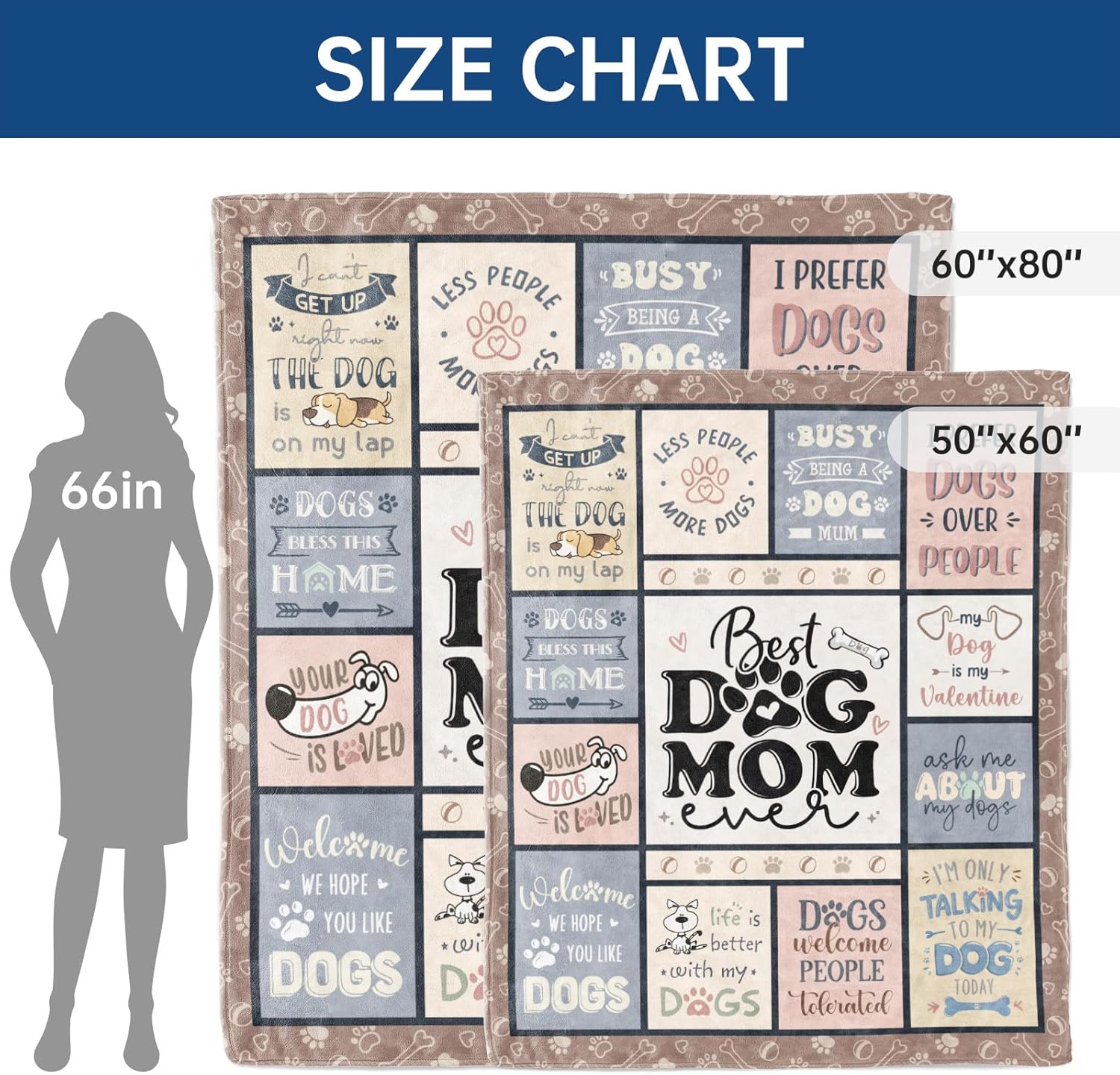 Best Dog Mom Blanket – Cozy Th - Christmas Throw Blanket review and price